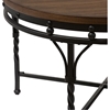 Austin Round Coffee Cocktail Table - Brown, Antique Bronze - WI-YLX-2687-CT