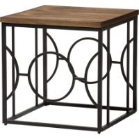 Palmer Square End Table - Antique Bronze, Brown
