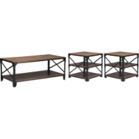 Greyson 3-Piece Occasional Table Set - Antique Bronze, Brown