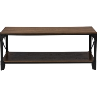 Greyson 1 Shelf Coffee Table - Antique Bronze, Brown