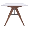 Saints Dining Table - Walnut and White - ZM-100143