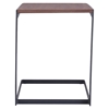 Sister End Table - Walnut and Black - ZM-100151