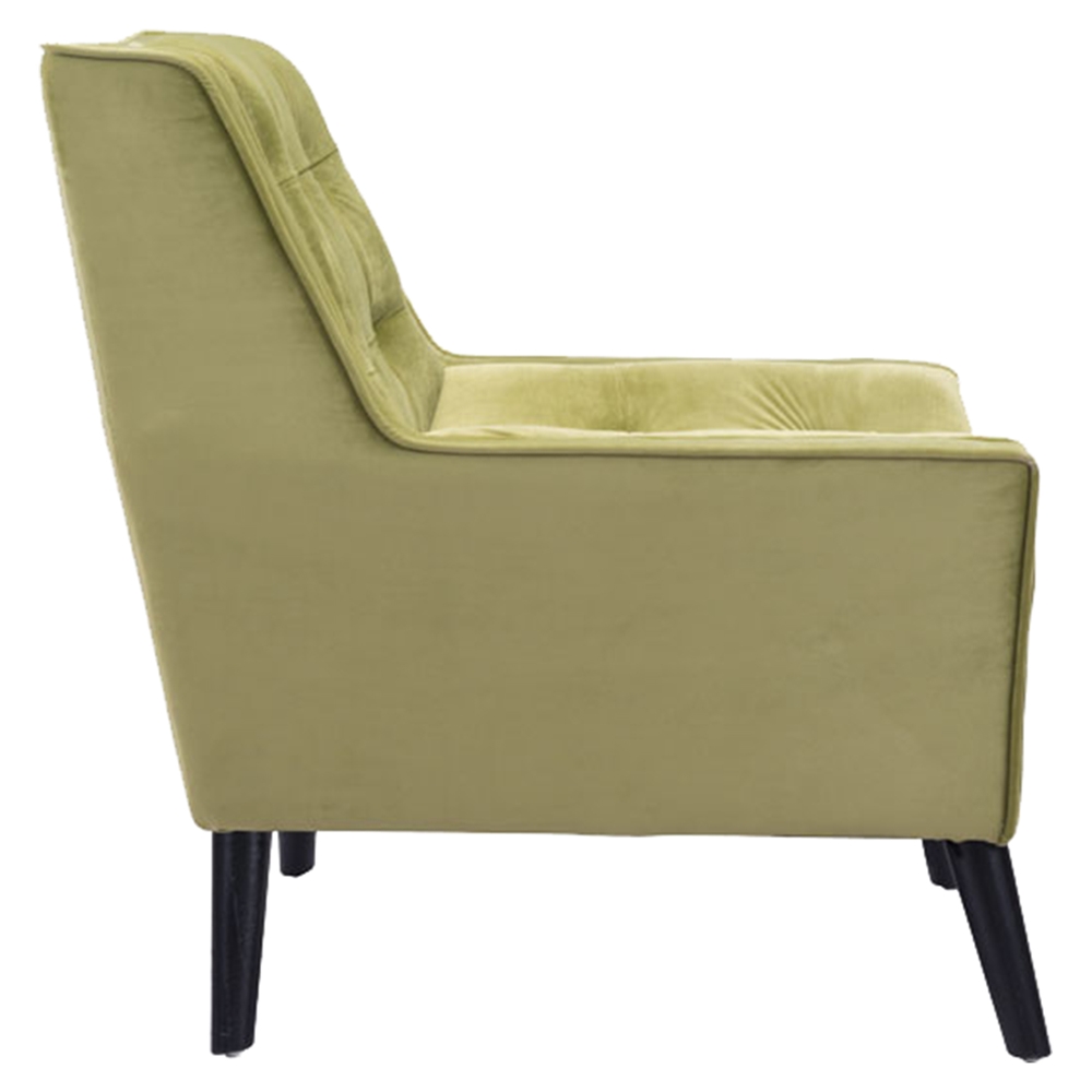 Nantucket Arm Chair Tufted, Green Velvet DCG Stores