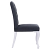 Bourbon Tufted Dining Chair - Black Velvet - ZM-100226