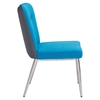 Hope Dining Chair - Tufted, Blue and Gray - ZM-100239