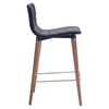 Jericho Counter Chair - Backless, Gray - ZM-100272