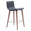 Jericho Counter Chair - Backless, Gray - ZM-100272