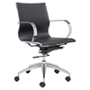 Glider Low Back Office Chair - Black - ZM-100374