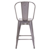 Elio Counter Chair - Gunmetal - ZM-106121