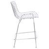 Wire Counter Chair - Backless, Chrome - ZM-188018