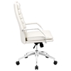 Director Comfort Office Chair - Chrome Steel, White - ZM-205327
