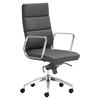 Engineer High Back Office Chair - Casters, Black - ZM-205892