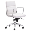 Engineer Low Back Office Chair - Casters, White - ZM-205896