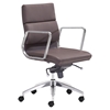 Engineer Low Back Office Chair - Casters, Espresso - ZM-205897