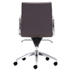 Engineer Low Back Office Chair - Casters, Espresso - ZM-205897