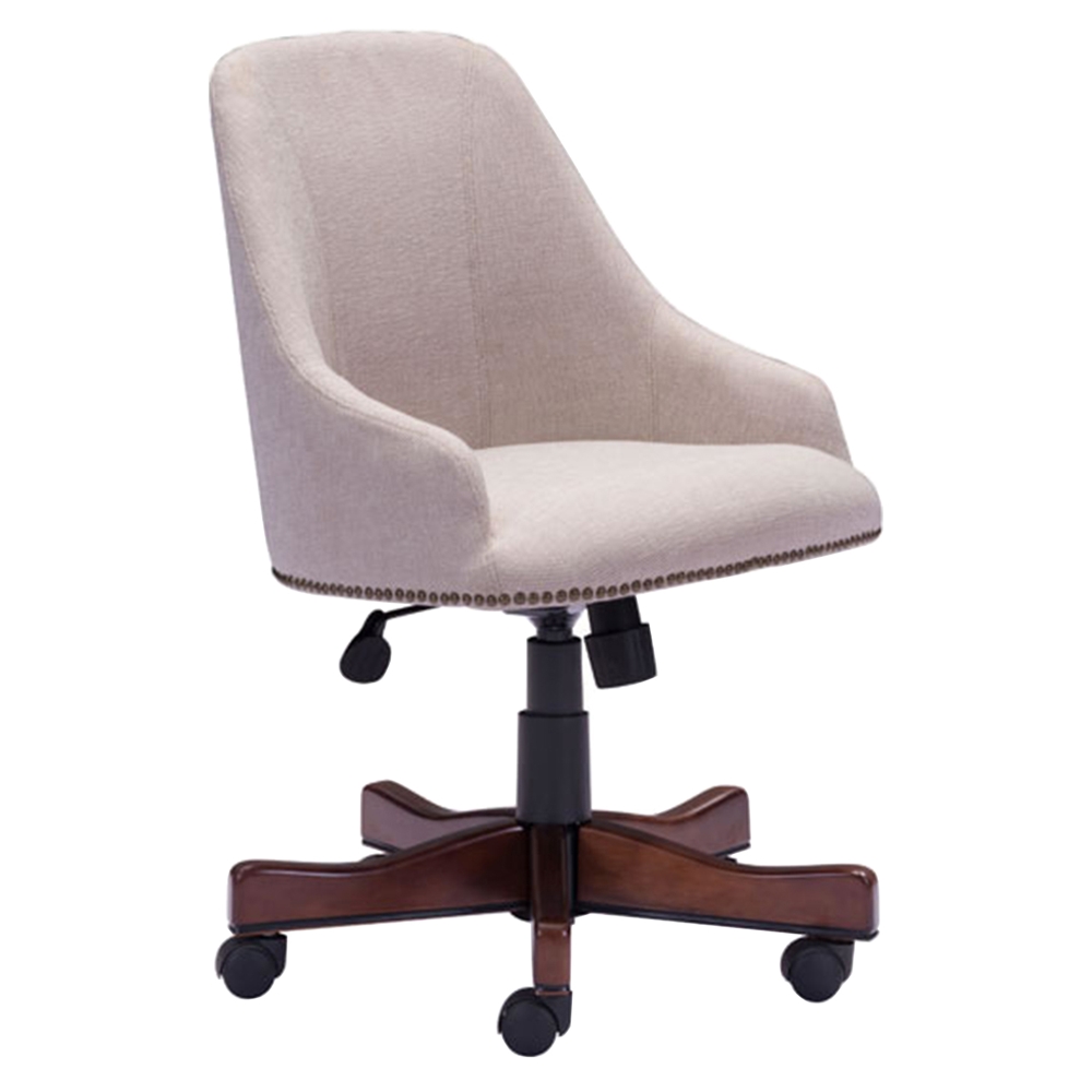 Maximus Office Chair Casters, Beige DCG Stores