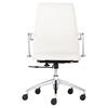 Lion Low Back Office Chair - White - ZM-206171