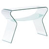 Yoga Console Table - Clear and Frosted - ZM-404145