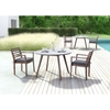 Elite Round Dining Table - Cement and Natural - ZM-703590