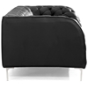 Providence Tufted Sofa - Chrome Steel, Black - ZM-900274