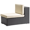 Cartagena Modular Middle Outdoor Chair - Espresso and Tan - ZM-703656